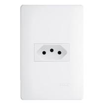 Conjunto Habitat 1 Tomada 2 Pinos 20A 250V Branco Fame