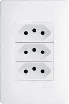 Conjunto Habitat 3 Tomadas 10 Amperes 250 Volts Fame Conjunto Habitat 3 Tomadas 10 Amperes 250 Volts Fame