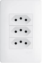 Conjunto Habitat 3 Tomadas 2P e 1T 20A 250V Branco FAME Conjunto Habitat 3 Tomadas 2P e 1T 20A 250V Branco FAME