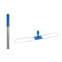 Conjunto Haste Metálica 120cm com Cabo de 140cm Azul Kunber