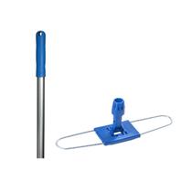 Conjunto Haste Metálica 60cm com Cabo de 140cm Azul Kunber