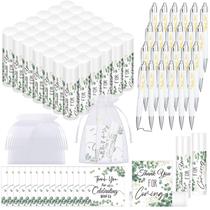 Conjunto Heigble de 50 presentes de agradecimento de casamento com protetor labial e caneta