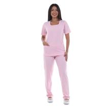Conjunto Helanca Jaleco com Calça Para Doméstica Faxina Com Elastano Conforto Conjunto Helanca Jaleco com Calça Para Doméstica Faxina Com Elastano Conforto
