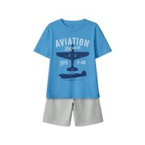 Conjunto Hering Infantil Curto Com Estampa Azul