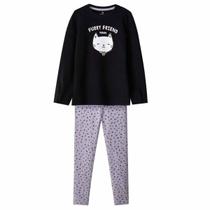 Conjunto Hering Infantil Menina Com Estampa Preto