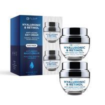 Conjunto hidratante Clear Beauty, hialurônico coreano e retinol