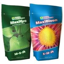 Conjunto Hidropônico p/ Flores e Vegetais - MaxiBloom e MaxiGro c/ Nutrientes Específicos - General Hydroponics