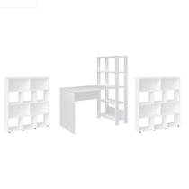 Conjunto Home: Escrivaninha Match e 2 Estante Book - ARTELY Conjunto Home: Escrivaninha Match e 2 Estante Book - ARTELY