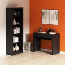 Conjunto Home Office 2 Peças com 1 Escrivaninha para Escritório e 1 Estante Tecno Mobili