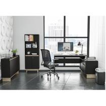 Conjunto Home Office 3 Peças com 1 Mesa de Canto 1 Estante 1 Aparador Los Angeles Politorno