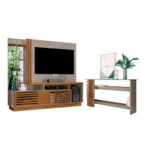 Conjunto Home Theater e Bancada Madrid Fendi Naturale