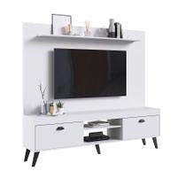 Conjunto Home Theather Com Prateleira Setubal Branco