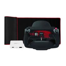 Conjunto Honeycomb Aeronautical Alpha Flight Controls Yoke e Painel de Interruptores com Hub de Expansão Portátil USB-C de 3 Portas (Branco) e Mouse Pad Estendido Power (3 Itens)