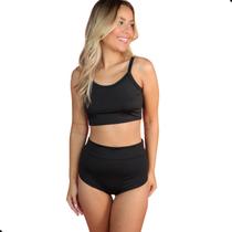 Conjunto Hot Pants Biquini Top Alcinha Shorts Cintura Alta Conjunto Hot Pants Biquini Top Alcinha Shorts Cintura Alta