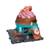 Conjunto Hot Wheels HTN77 City Downtown Ice Cream Swirl - Carrinhos de Brinquedo