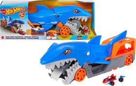 Conjunto Hot Wheels Shark Chomp Transporter com Carro - Brinquedo Infantil