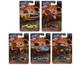 Conjunto Hot Wheels Vintage Club com 5 Carros Die-Cast Conjunto Hot Wheels Vintage Club com 5 Carros Die-Cast