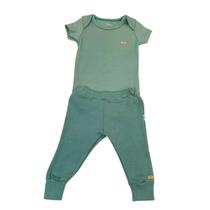 Conjunto Hug Body Curto Calça Culote Verde