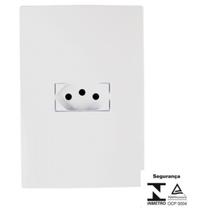 Conjunto I9 1 Tomada 10A 250V Branco Ilumi Conjunto I9 1 Tomada 10A 250V Branco Ilumi
