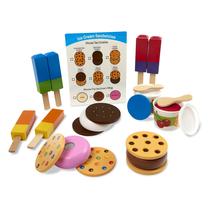 Conjunto Ice Cream Play Melissa & Doug Wooden Frozen 24 unidades