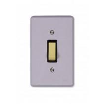 Conjunto Ilumi Cinza Com Placa 1 Simples 1317 Conjunto Ilumi Cinza Com Placa 1 Simples 1317