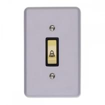 Conjunto Ilumi Cinza Com Placa 1 Tecla Campainha - 1313