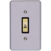 Conjunto Ilumi Cinza Com Placa 1 Tecla Campainha - 1313 Conjunto Ilumi Cinza Com Placa 1 Tecla Campainha - 1313