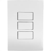 Conjunto Ilumi I9-Inove Branco Com Placa 3 Simples 10A. - 9419