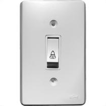 Conjunto Ilumi Pratika Com Placa 1 Tecla Campainha - 1913