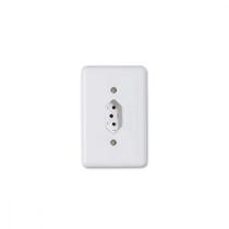 Conjunto Ilumi Stylus 4X2 Branco Com Placa (1Tomada 10A) 20140