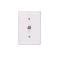 Conjunto Ilumi Stylus 4X2 Branco Com Placa (1Tomada Coaxial) 2553