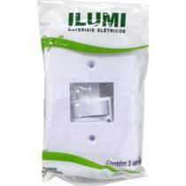Conjunto Ilumi Stylus 4X2 Branco Com Placa ((2Simples) 2018