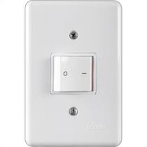 Conjunto Ilumi Stylus Branco Com Placa 1 Bipolar 10A. - 2031