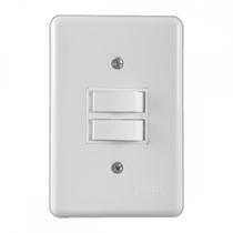 Conjunto Ilumi Stylus Branco Com Placa 1 Simples + 1 Paralelo 2023