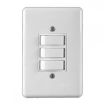 Conjunto Ilumi Stylus Branco Com Placa 3 Paralelos - 2027