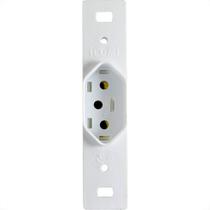 Conjunto Ilumi Stylus Branco Sem Placa 1 Tomada 2P+T. 10A. - 20140/0 Conjunto Ilumi Stylus Branco Sem Placa 1 Tomada 2P+T. 10A. - 20140/0