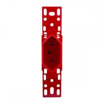 Conjunto Ilumi Stylus Vermelho Sem Placa 1 Tomada 2P+T. 20A. - 20143/0 Conjunto Ilumi Stylus Vermelho Sem Placa 1 Tomada 2P+T. 20A. - 20143/0