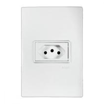 Conjunto Ilumi Vivaz Branco Com Placa 1 Tomada 10A. - 78140 Conjunto Ilumi Vivaz Branco Com Placa 1 Tomada 10A. - 78140