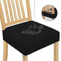 Conjunto impermeável de capas de assento de cadeira Easy-Going de 8 pretas