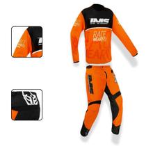 Conjunto Ims Mx 2025 Camisa Calça Trilha Motocross Enduro Laranja