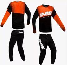 Conjunto Ims Mx Active Trilha Motocross Off Road Laranja Pto