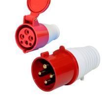 Conjunto Industrial Acoplador + Plug Macho Jng 3p+t 16a VM