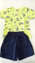 Conjunto Infantil 1 ano camisa manga curta Bee Loop