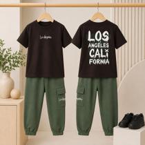 Conjunto infantil 2 peças - Roupas de menino camisa e calça - Kit 2 peças menino - Conjunto infantil