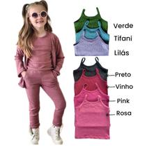 Conjunto Infantil 3 Peças Lanzinha Roupa de Frio Menina