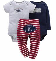 Conjunto Infantil 3 Peças Mijão E Body Draft Conjunto Infantil 3 Peças Mijão E Body Draft