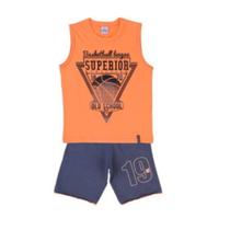 Conjunto Infantil Abrange Blusa com Bermuda