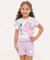 Conjunto Infantil Angel Stitch Disney Tam 4 a 10-19047