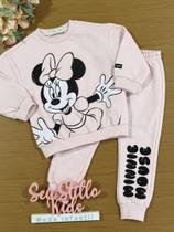 Conjunto Infantil Animê Inverno com Calça e Casaco Rosa Minnie Disney Conjunto Infantil Animê Inverno com Calça e Casaco Rosa Minnie Disney