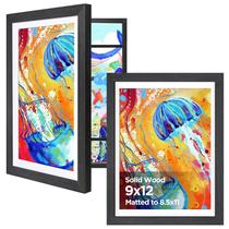 Conjunto infantil Art Frame KINLINK 9x12 com madeira acrílica preta